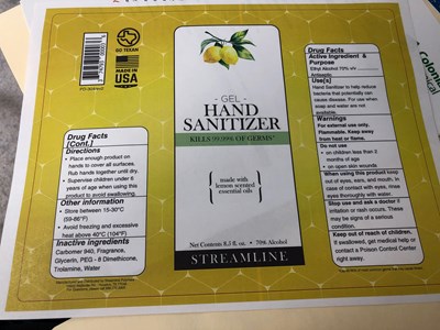 Lemon Gel Yellow 8.5 Oz